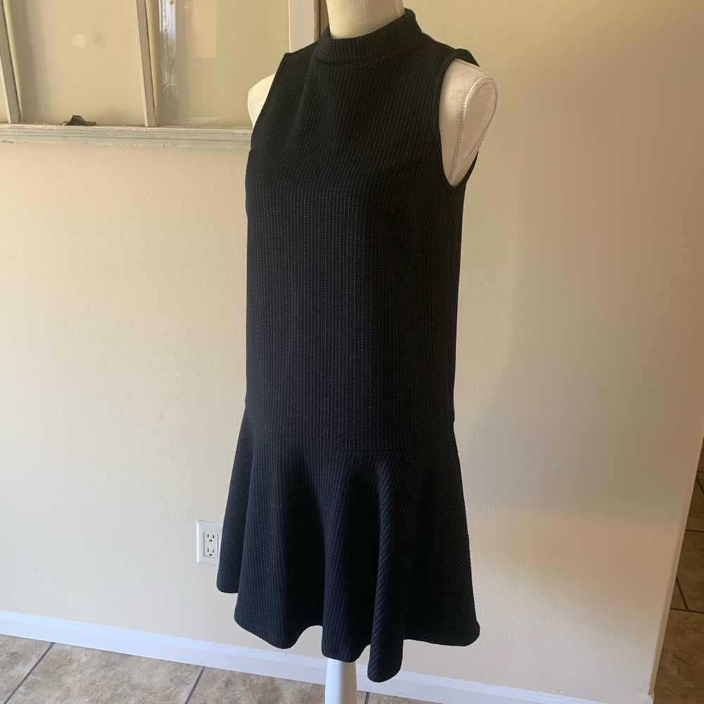 NWT Ann Taylor Loft Navy Pinstripe Dress, Size M